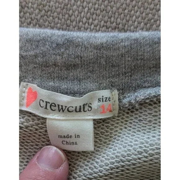 Crewcuts Girls Sweater Shirt Rainbow sz 14 Sequence Silver Sparkle Holiday - Picture 4 of 5